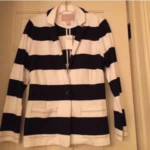 Banana Republic Navy + White Blazer